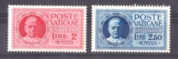 Vatican - 1929 - Timbres Par Exprès N° 1 Et 2 - Neufs * - Pie XI - Express