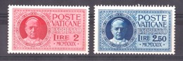 Vatican - 1929 - Timbres Par Exprès N° 1 Et 2 - Neufs * - Pie XI - Exprès