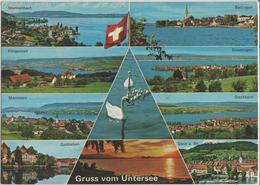 Gruss Vom Untersee - Mannebach, Berlingen, Klingenzell, Ermatingen, Mammern, Steckborn - Photo: Gross - Berlingen