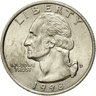 Monnaie, États-Unis, Washington Quarter, Quarter, 1998, U.S. Mint, Denver - 1932-1998: Washington