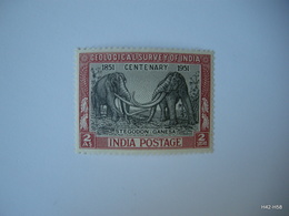 INDIA 1951. Centenary Of Geological Survey. Stegodon Ganesa. 2As. SG 334. MNH. - Ungebraucht