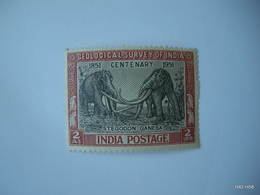 INDIA 1951. Centenary Of Geological Survey. Stegodon Ganesa. 2As. SG 334. MH. - Nuovi