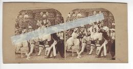 LA FETE CARNAVAL Circa 1855 PHOTO STEREO /FREE SHIPPING REGISTERED - Photos Stéréoscopiques