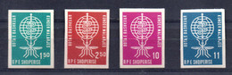 ALBANIE Insectes, Insecte, Paludisme. Yvert 569/72 ** MNH. Non Dentele. IMPERFORATE - Autres & Non Classés