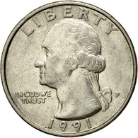 Monnaie, États-Unis, Washington Quarter, Quarter, 1991, U.S. Mint - 1932-1998: Washington