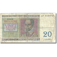 Billet, Belgique, 20 Francs, 1948-1950, 1956-04-03, KM:132b, B - 20 Francs