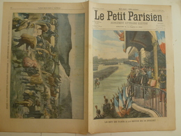 Journal Le Petit Parisien 24 Juillet 1904 Bey De Tunis 14 Juillet Saison Des Pluies En Mandchourie Artillerie Japonaise - Le Petit Parisien
