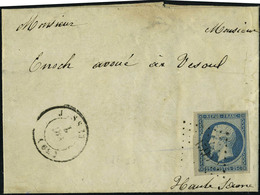 Lettre N° 10, 25c Bleu Présidence Seul Sur L, 4 Grandes Marges Dont Petit Bdf, Superbe - Otros & Sin Clasificación