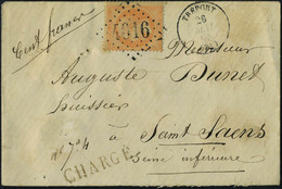 Lettre N° 23, 40c Orange Sur L Chargée 26 Mai 68 Le Tréport Pour St-Saens, T.B. - Autres & Non Classés