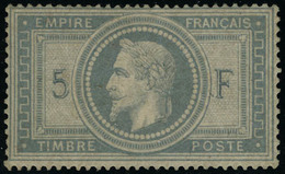 Neuf Avec Charnière N° 33. 5f Violet Gris, Jolie Nuance, Cl, T.B. Signé Calves. - Autres & Non Classés