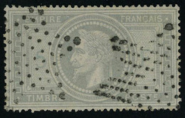 Oblitéré N° 33, 5f Violet Gris, Obl. étoile, T.B. Signé JF Brun - Other & Unclassified