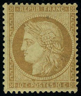 Neuf Avec Charnière N° 36, 10c Bistre Jaune TB - Altri & Non Classificati