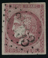 Oblitéré N° 39/48, Sauf 44/46, Les 8 Valeurs Bordeaux 1, 2, 4, 5, 10, 30, 40 Et 80c, Pd, Tous Bon Aspect. - Sonstige & Ohne Zuordnung