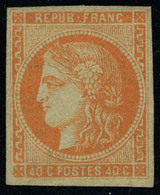 Neuf Avec Charnière N° 48, 40c Orange T.B. Signé Calves - Other & Unclassified