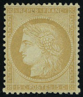 Neuf Avec Charnière N° 59, 15c Bistre Petits Chiffres, T.B. - Otros & Sin Clasificación