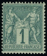 Neuf Sans Charnière N° 61, 1c Vert, T.B. - Altri & Non Classificati
