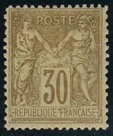 Neuf Avec Charnière N° 80, 30c Brun Jaune Type II T.B. - Otros & Sin Clasificación