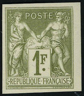 Neuf Sans Gomme N° 82c, 1f Vert  Bronze, Emission Des Régents, ND Sans Teinte De Fond TB - Altri & Non Classificati