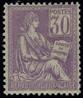 Neuf Sans Charnière N° 115, 30c Violet Centrage Parfait, Superbe - Sonstige & Ohne Zuordnung