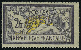 Neuf Sans Charnière N° 122, 2f Merson Fraicheur Postale Superbe, Certificat Schollmeyer - Altri & Non Classificati