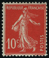 Neuf Avec Charnière N° 138c, 10c Semeuse écarlate, Cl, T.B. - Altri & Non Classificati