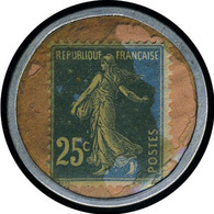 N° 140, 25c Bleu Timbre Monnaie Dentifrice Botot, T.B. - Sonstige & Ohne Zuordnung