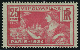 Neuf Sans Charnière N° 184b, 25c JO 1924, Centre Déplacé à Gauche, T.B. - Altri & Non Classificati