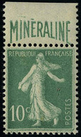 Neuf Sans Charnière N° 188A, 10c Vert Minéraline, Bandelette En Haut T.B. - Altri & Non Classificati