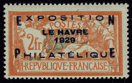 Neuf Avec Charnière N° 257A, 2f Exposition Du Havre, T.B. Signé Stolow - Altri & Non Classificati