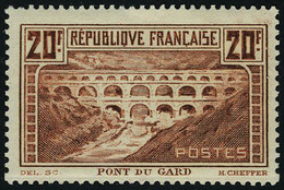 Neuf Sans Charnière N° 262A, 20f Pont Du Gard, Type I, T.B. - Altri & Non Classificati