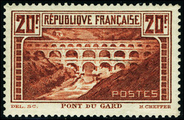 Neuf Avec Charnière N° 262Aa, 20f Pont Du Gard, Type I, Chaudron Clair, Dentelé 13 1/2, Cl, T.B. - Sonstige & Ohne Zuordnung