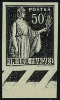 Neuf Sans Gomme N° 283, 50c Paix Type I Noir Sur Papier épais, ND, Bdf, T.B. - Sonstige & Ohne Zuordnung