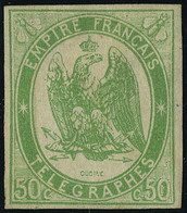 Neuf Avec Charnière N° 2, 50c Vert T.B. Signé Brun - Altri & Non Classificati