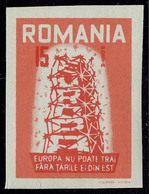 Neuf Sans Charnière 1957, Timbres De Propagande Anti Communiste émis Par Des Dissidents Roumains (Maury N° 1/3) 1 Série  - Other & Unclassified