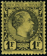 Neuf Avec Charnière N°9. 1f Noir S/Jaune. Bien Centré, Très Frais. T.B. Signé Calves - Altri & Non Classificati