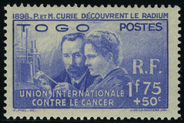 Neuf Sans Charnière 1938, Série Complète Pierre Et Marie Curie, T.B. - Altri & Non Classificati