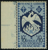 Neuf Sans Charnière N° 142a, 10c Bleu Gris Double Impression De La Valeur, Bdf, T.B. Maury - Sonstige & Ohne Zuordnung