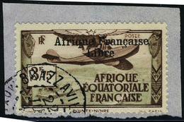 Fragment N° 16, 3f75 Afrique Française Libre Obl Sur Petit Frgt  T.B. Signé JF Brun - Other & Unclassified