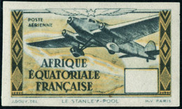 Neuf Sans Charnière Type Stanley-Pool Gris-foncé Et Jaune. Non Dentelé Sans Indication De La Valeur. T.B. - Autres & Non Classés