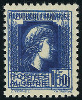 Neuf Sans Charnière N° 214a, 1.50 F Bleu Cérès, Double Impession T.B. - Sonstige & Ohne Zuordnung
