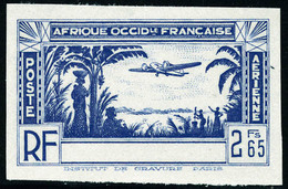 Neuf Sans Gomme N° 1b, Type Pa De 1940, 2f65 Bleu Valeur Non émise, Sans La Légende Côte D'Ivoire, Non Dentelé, T.B. - Other & Unclassified