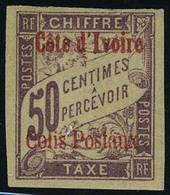 Neuf Sans Charnière N° 3, 50c Lilas , Surcharge II, TB - Other & Unclassified