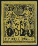 Neuf Avec Charnière N° 4, 0 50 Sur 35c Violet Sur Orange T.B. Signé Calves - Other & Unclassified