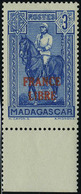 Neuf Sans Charnière N° 243, 3c Bleu France Libre Bdf TB  Maury - Autres & Non Classés