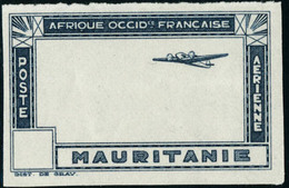 Neuf Sans Gomme Type PA De 1942 (caravane), Non Dentelé, Cadre Et Avion Seuls, Sans Valeur Faciale, Outremer. T.B. - Autres & Non Classés