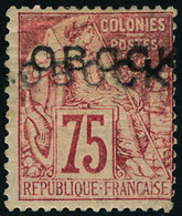 Neuf Avec Charnière N° 19aB, 75c Rose, Double Surcharge,  T.B. Rare, Signé. - Otros & Sin Clasificación