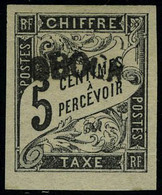 Neuf Sans Charnière N° 1a, 5c Noir Surcharge A, Réimpression TB - Other & Unclassified