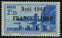 Neuf Sans Charnière N° 227, 2.25 Noel Noir, T.B. - Autres & Non Classés