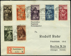 Lettre N° 189/95, La Série Bienfaisance Obl Sur LR 21.12.34 Pour Berlin T.B. Michel - Other & Unclassified