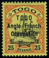 Neuf Avec Charnière N° 36, 25pf Anglo French Occupation, Type I, TB - Sonstige & Ohne Zuordnung